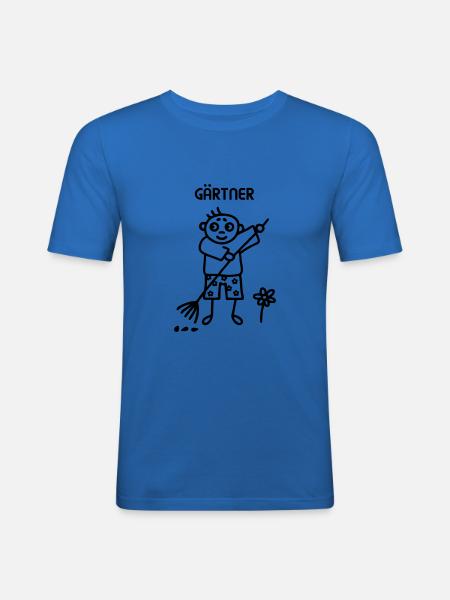 Gärtner - Gartenarbeit - Männer Slim Fit T-Shirt - Königsblau