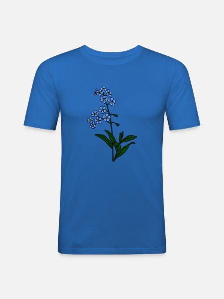 Forget-me-not blue - Men's Slim Fit T-Shirt - royal blue