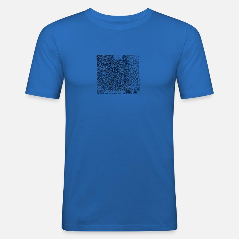 Benito eckig - Männer Slim Fit T-Shirt - Königsblau