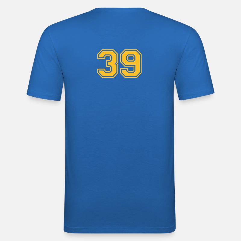 39 - Männer Slim Fit T-Shirt - Königsblau