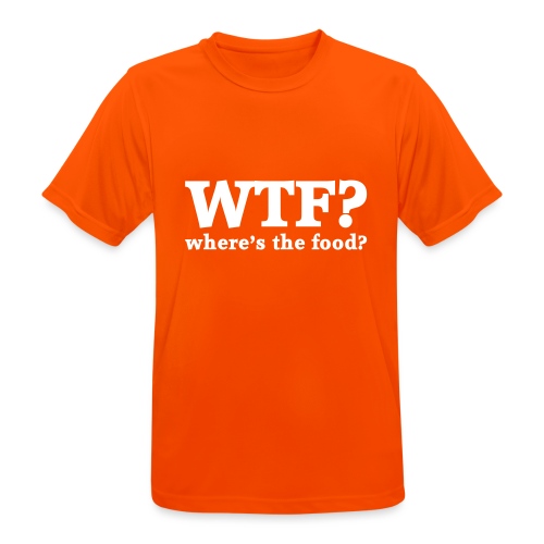WTF - Where's the food? - Mannen T-shirt ademend actief