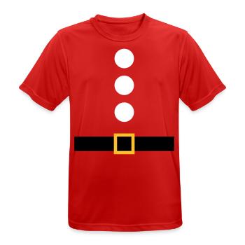 Pere Noel - Männer T-Shirt atmungsaktiv - Rot - Vorne - AI Model Male 185 dark (185cm)