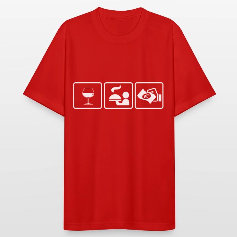 Kellner oder Kellnerin? Die Geschenkidee Männer T-Shirt atmungsaktiv