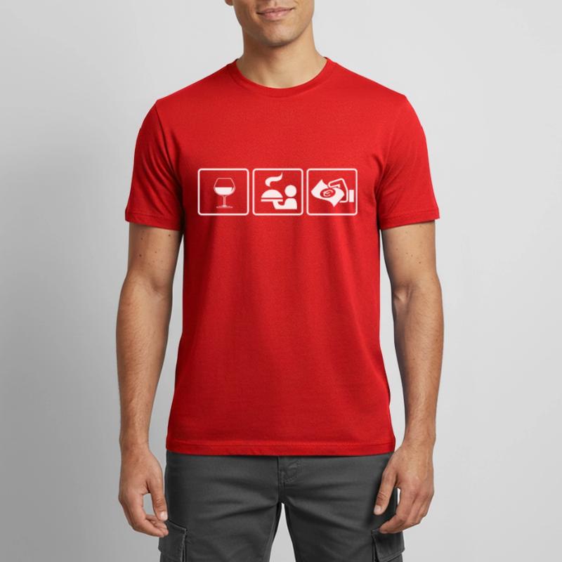 Kellner oder Kellnerin? Die Geschenkidee Männer T-Shirt atmungsaktiv