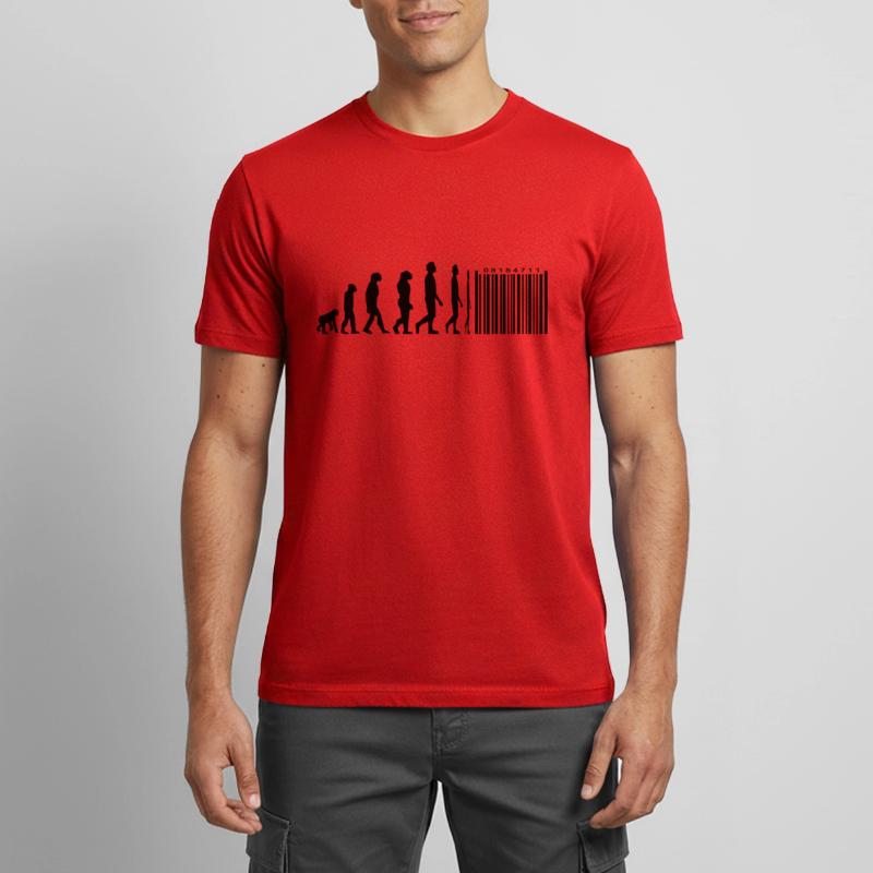 Evolution code à barres T-shirt respirant Homme