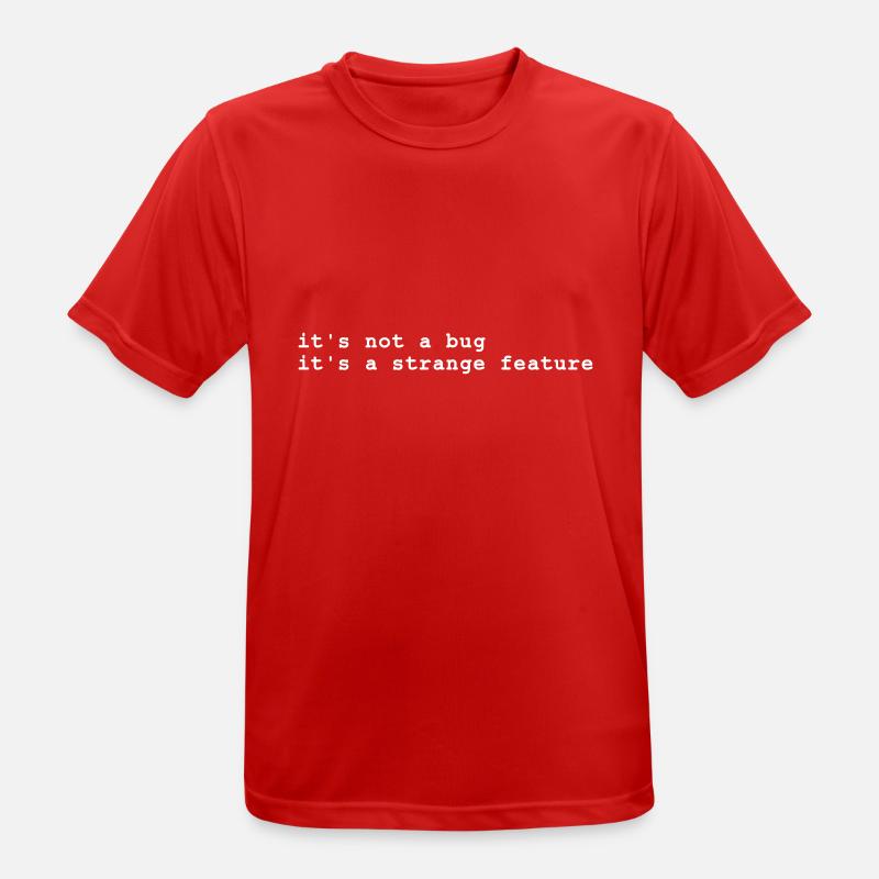 it's not a bug - it's a strange feature - Men's Breathable T-Shirt - red