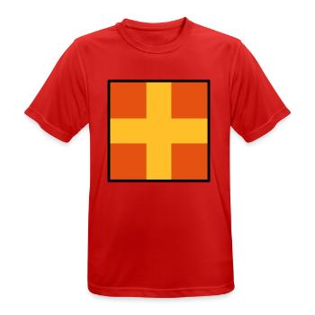 Romeo - Männer T-Shirt atmungsaktiv - Rot - Vorne - AI Model Male 185 dark (185cm)