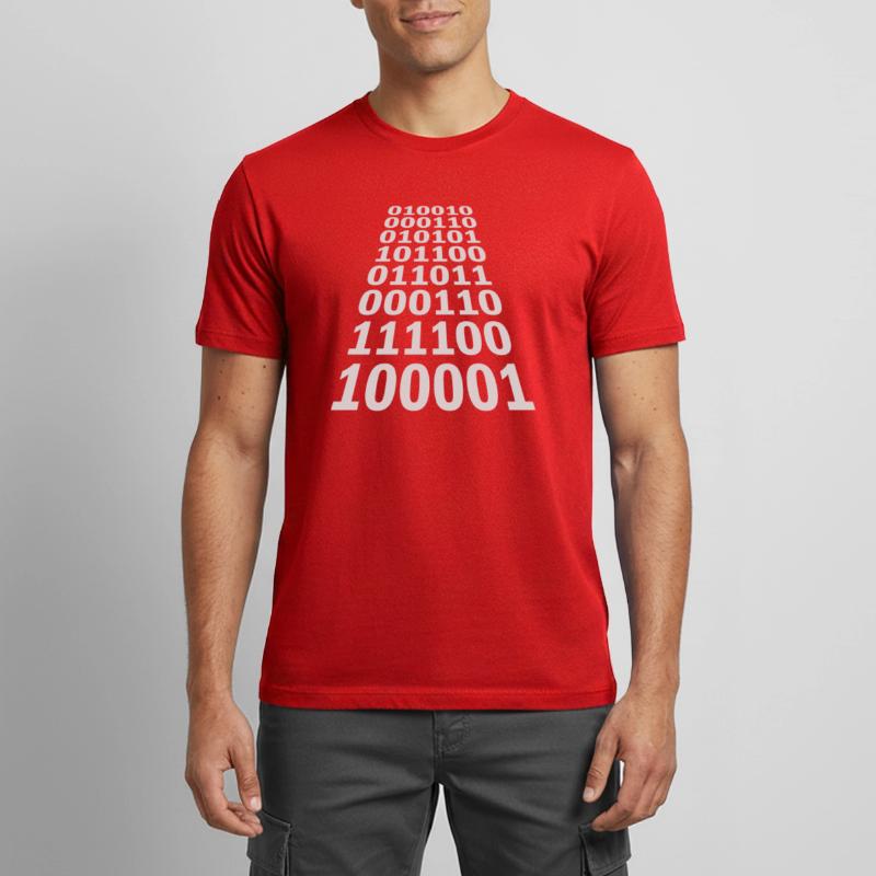 Binary Code Program Language Men's Breathable T-Shirt