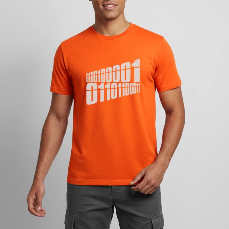 Langage de programme de code binaire T-shirt respirant Homme