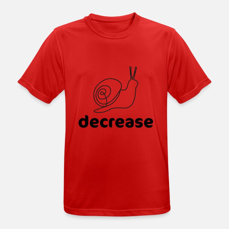 decrease - T-shirt respirant Homme - rouge