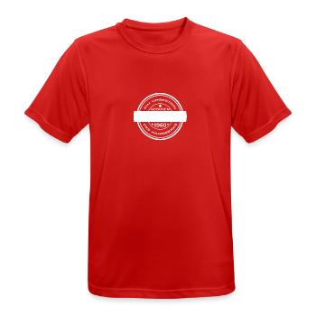 Ein Urgestein des Handwerks EIGENER BERUF - Männer T-Shirt atmungsaktiv - Rot - Vorne - AI Model Male 185 dark (185cm)