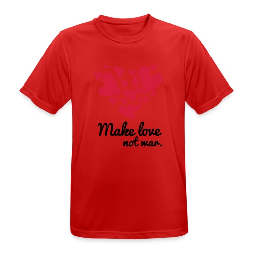 Make Love Not War T-Shirt - Men's Breathable T-Shirt