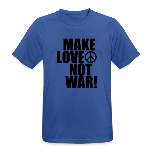 Make love not war - Andningsaktiv T-shirt herr