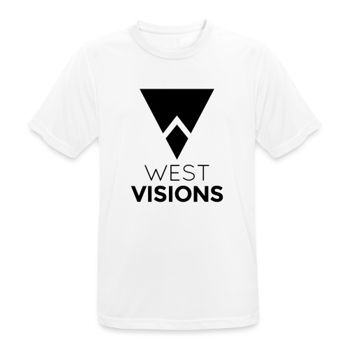 WestVision Logo schwarz - Männer T-Shirt atmungsaktiv