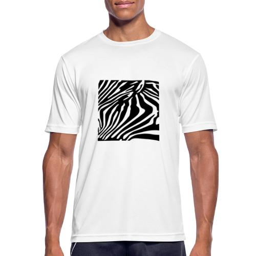 Paski zebry - Koszulka męska oddychająca