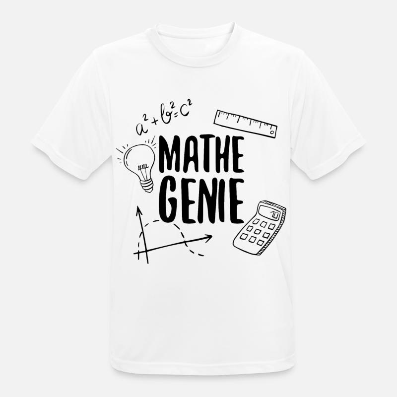 Math genius mathematics genius arithmetic math - Men's Breathable T-Shirt - white