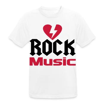 musik - Männer T-Shirt atmungsaktiv - Weiß - Vorne - AI Model Male 185 dark (185cm)