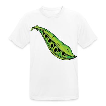 Pea Skull - Men's Breathable T-Shirt - white - Front - AI Model Male 185 dark (185cm)
