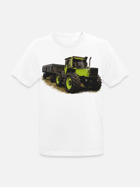 MB trac 1600 turbo with trailer - Men's Breathable T-Shirt - white