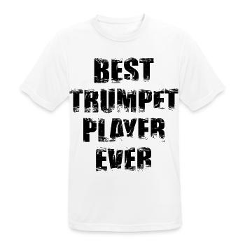 Best Trumpeter - Men's Breathable T-Shirt - white - Front - AI Model Male 185 dark (185cm)