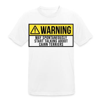 Cairn Terrier Cairn Terrier Cairn Terrier - T-shirt respirant Homme - blanc - Devant - AI Model Male 185 dark (185cm)