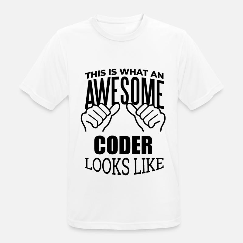 Coder - Men's Breathable T-Shirt - white