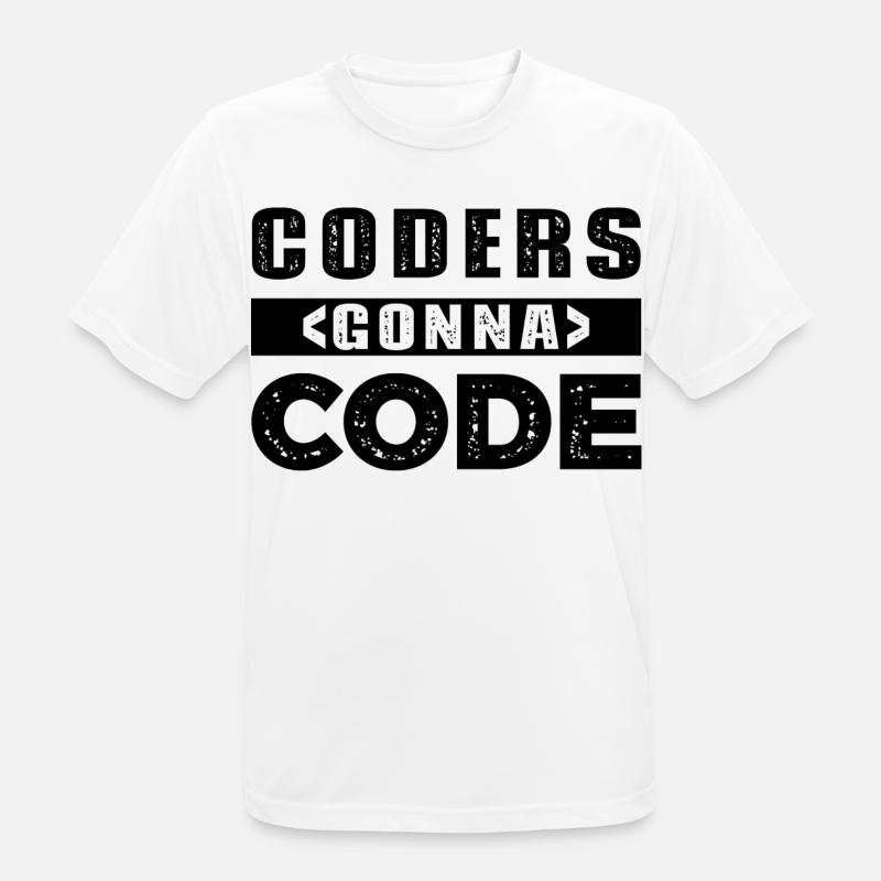 Coders going to Code - Men's Breathable T-Shirt - white