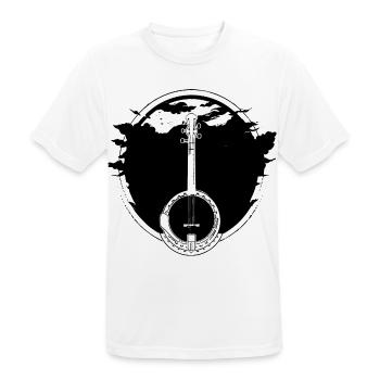 Banjo - Men's Breathable T-Shirt - white - Front - AI Model Male 185 dark (185cm)