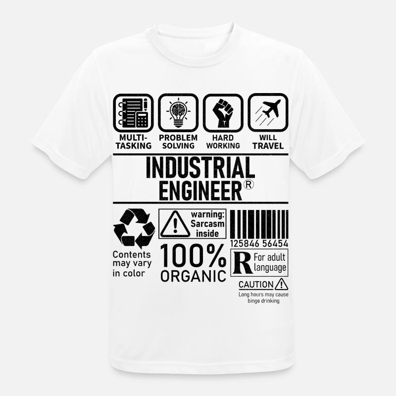 Industrial Engineer multi tasking problem solving - Men's Breathable T-Shirt - white
