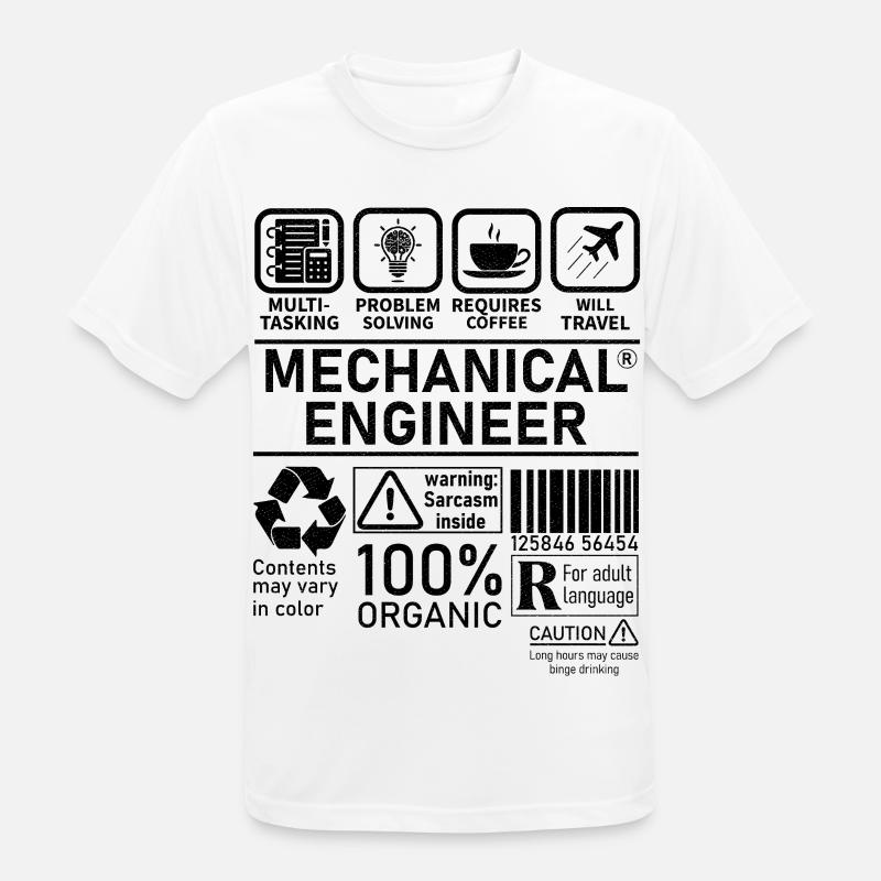 Mechanical Engineer multi tasking problem solving - Men's Breathable T-Shirt - white