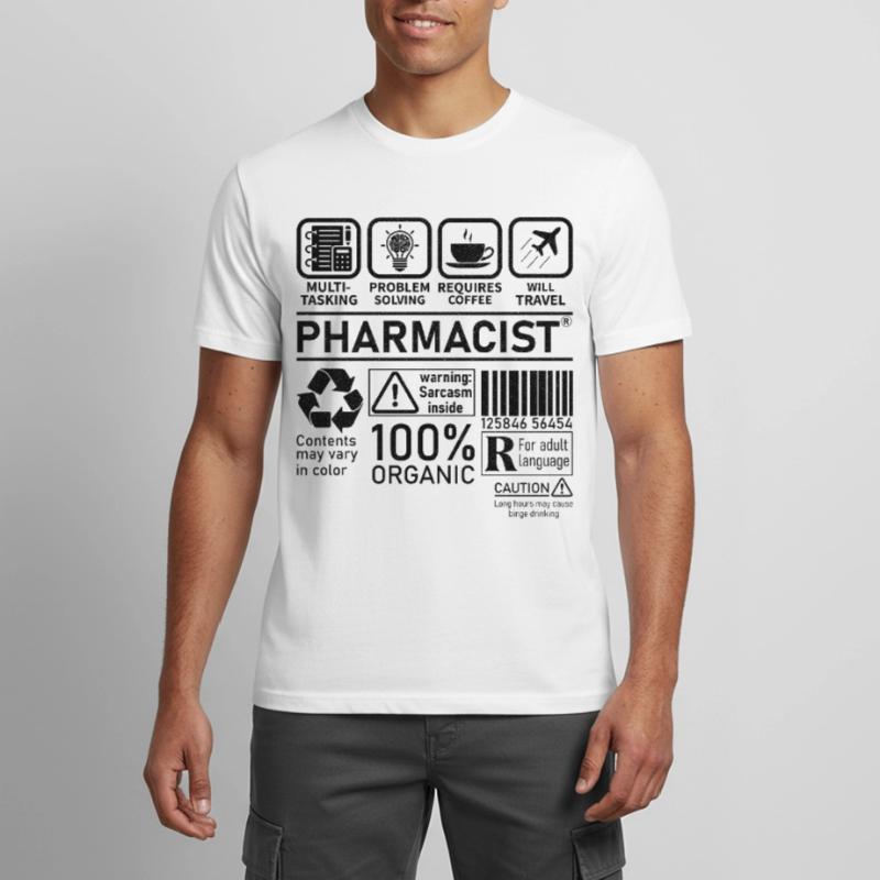 Pharmacist multi tasking problem solving Männer T-Shirt atmungsaktiv