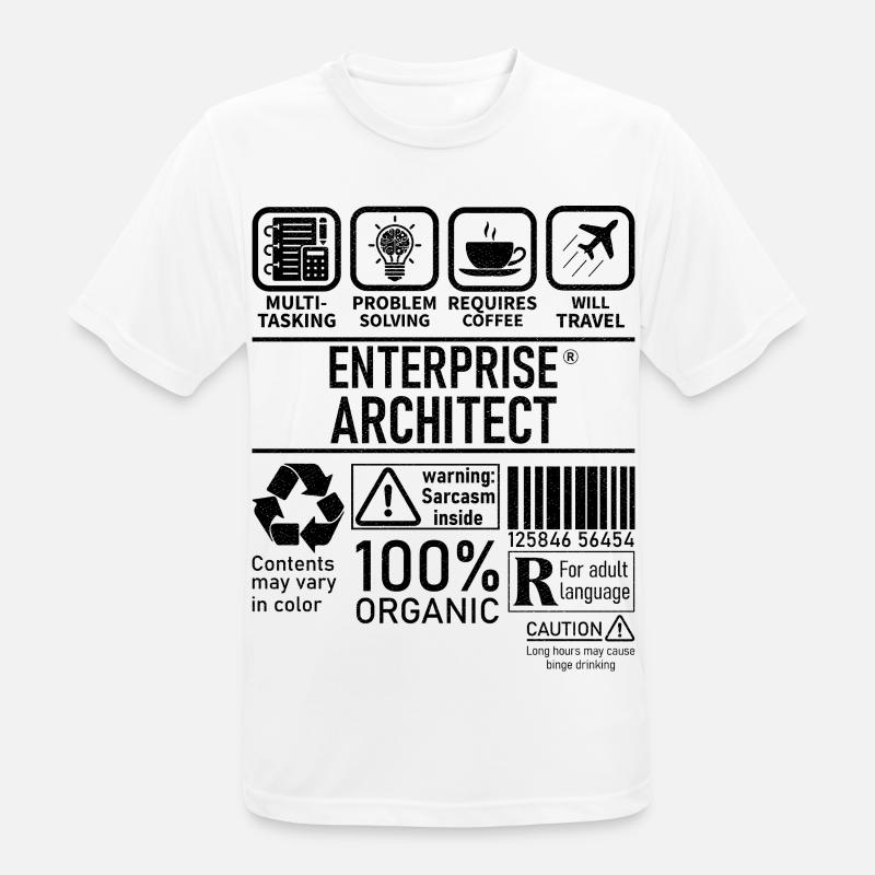 Enterprise Architect multi tasking problem solving - Männer T-Shirt atmungsaktiv - Weiß