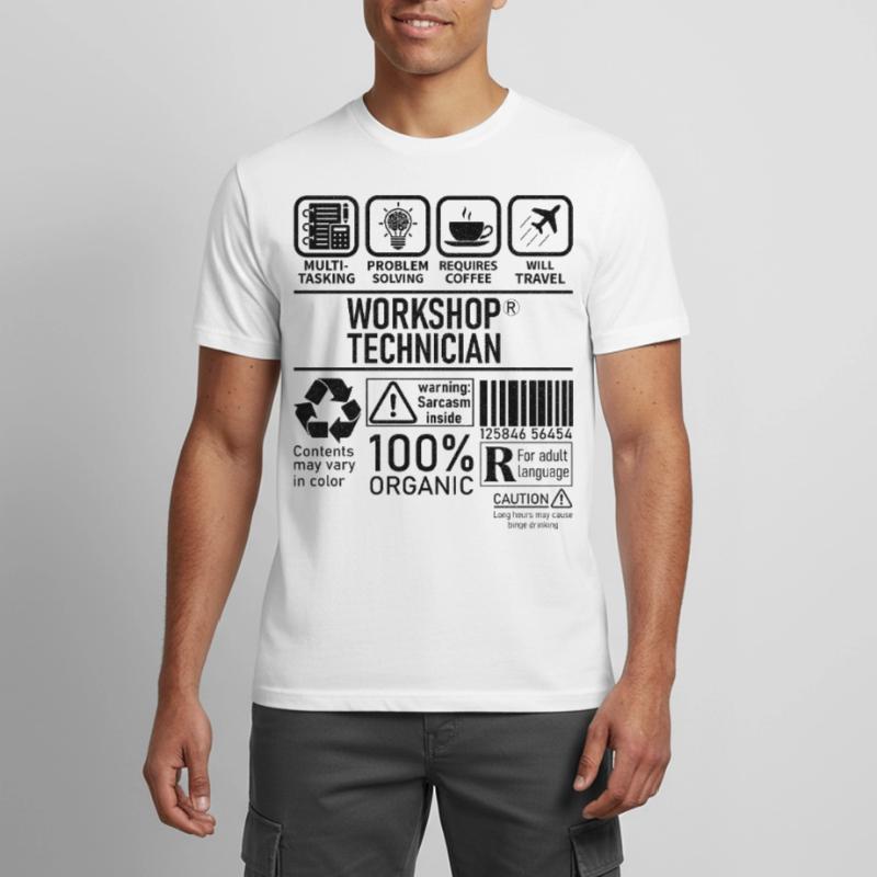 Workshop Technician multi tasking problem solving Männer T-Shirt atmungsaktiv