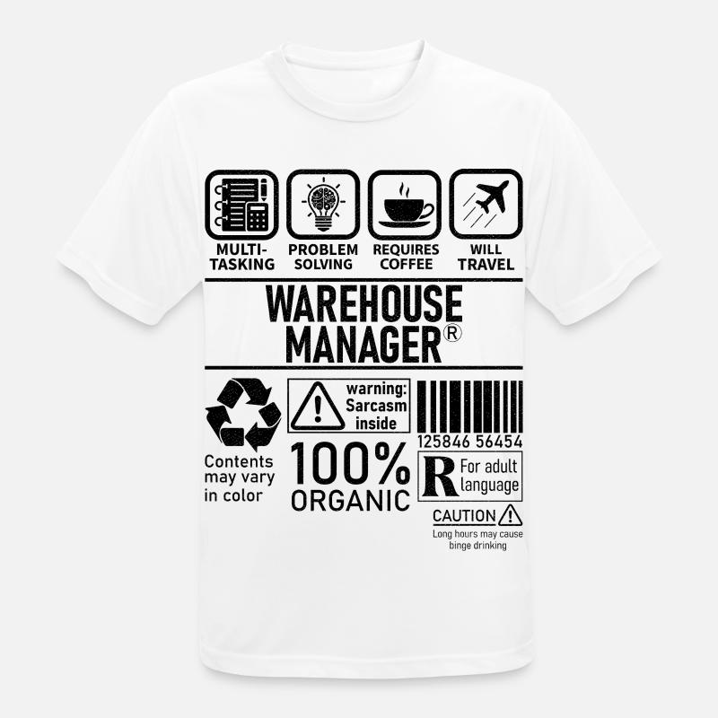 Warehouse Manager multi tasking problem solving - Men's Breathable T-Shirt - white