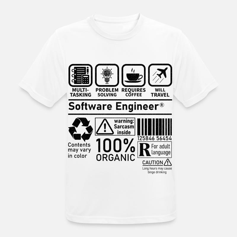 software engineer multi tasking problem solving - Männer T-Shirt atmungsaktiv - Weiß