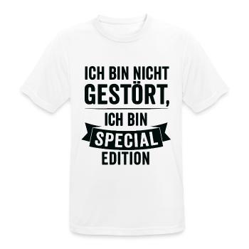 Ich bin Special Edition - Männer T-Shirt atmungsaktiv - Weiß - Vorne - AI Model Male 185 dark (185cm)