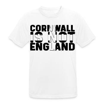 Cornwall Is Not England - Men's Breathable T-Shirt - white - Front - AI Model Male 185 dark (185cm)
