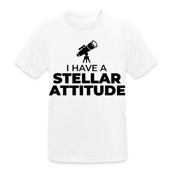 Astronomie Weltraumwissenschaft - Männer T-Shirt atmungsaktiv - Weiß - Vorne - AI Model Male 185 dark (185cm)
