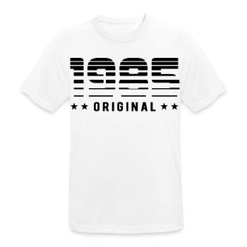 Original 1985 Édition Limitée - Anniversaire - T-shirt respirant Homme - blanc - Devant - AI Model Male 185 dark (185cm)