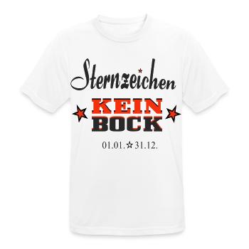 Asterisk Kein Bock Annual Calendar - Men's Breathable T-Shirt - white - Front - AI Model Male 185 dark (185cm)