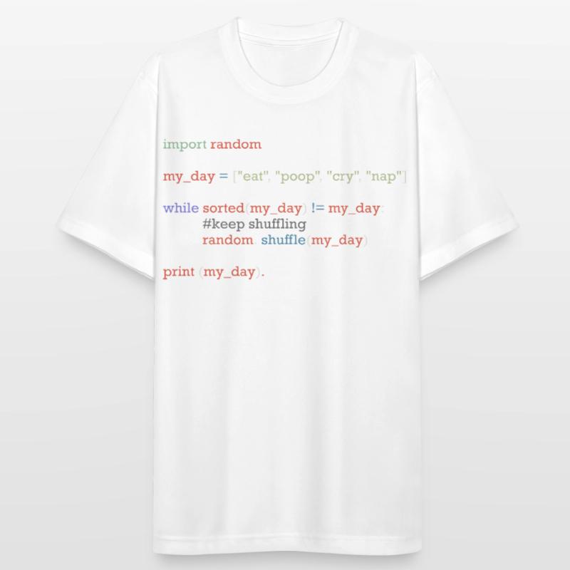 Drôle de code python sur la vie quotidienne, bébé T-shirt respirant Homme