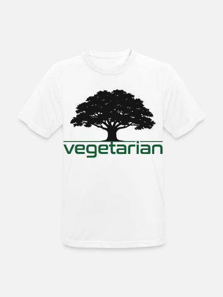 Vegetarian Oak – Nature & Durability Design - Men's Breathable T-Shirt - white