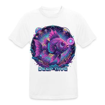 Neonfisch - Männer T-Shirt atmungsaktiv - Weiß - Vorne - AI Model Male 185 dark (185cm)