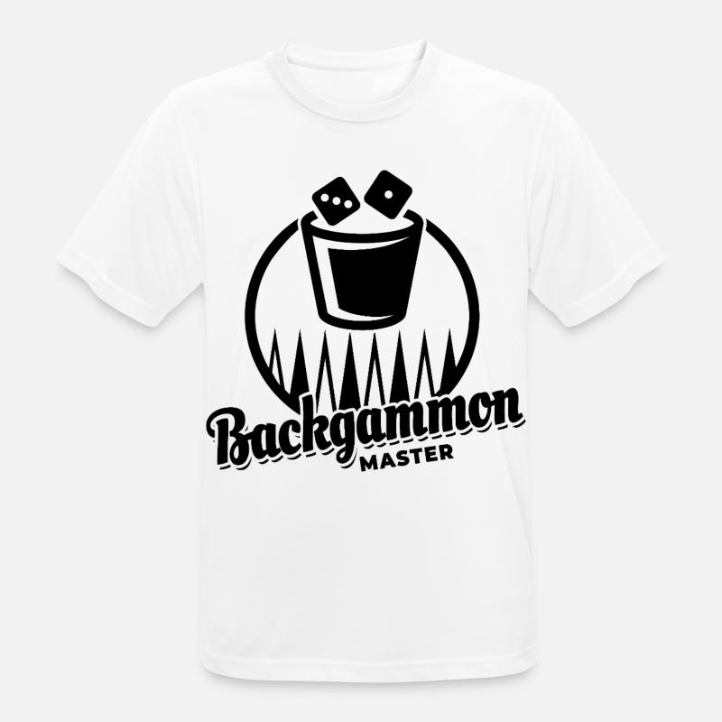 Backgammon Master | Board Game | Gift - Men's Breathable T-Shirt - white