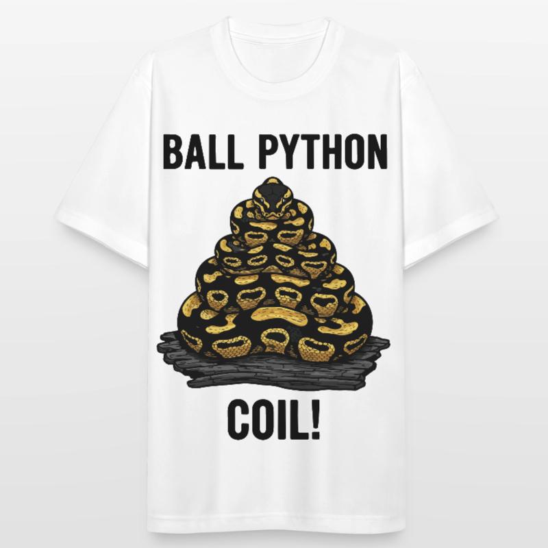 Python Royal Ball Python Coil Reptile Pyramide T-shirt respirant Homme