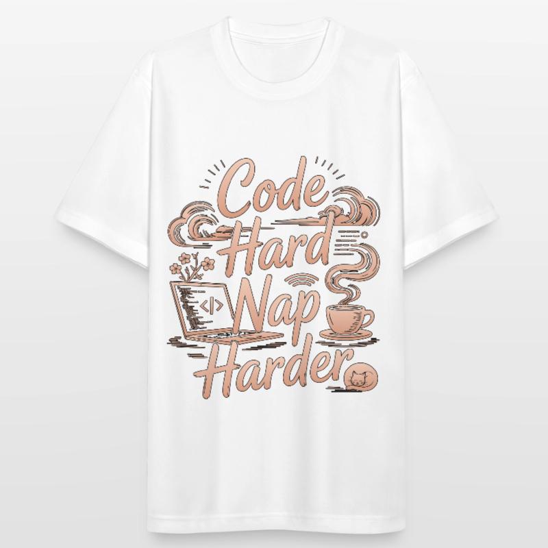 Remote Developer Code Hard Nap Harder Remote Coder Men's Breathable T-Shirt
