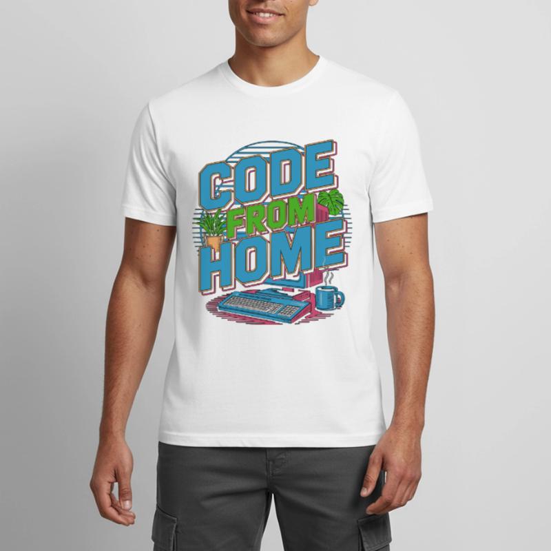 Remote Developer Code From Home Software Developer Men's Breathable T-Shirt