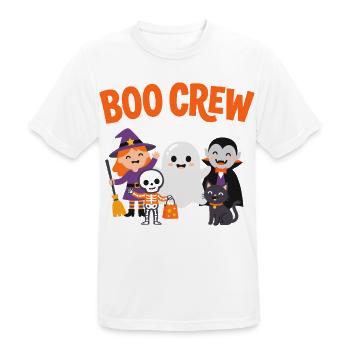 Boo Crew Halloween-Freunde - Männer T-Shirt atmungsaktiv - Weiß - Vorne - AI Model Male 185 dark (185cm)
