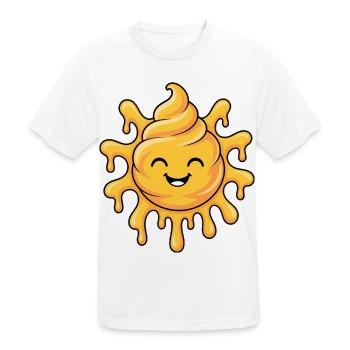 Soft-Serve Sun – Melting Sunshine - Männer T-Shirt atmungsaktiv - Weiß - Vorne - AI Model Male 185 dark (185cm)