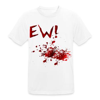 Halloween-Kostüm-Blutflecken - Männer T-Shirt atmungsaktiv - Weiß - Vorne - AI Model Male 185 dark (185cm)